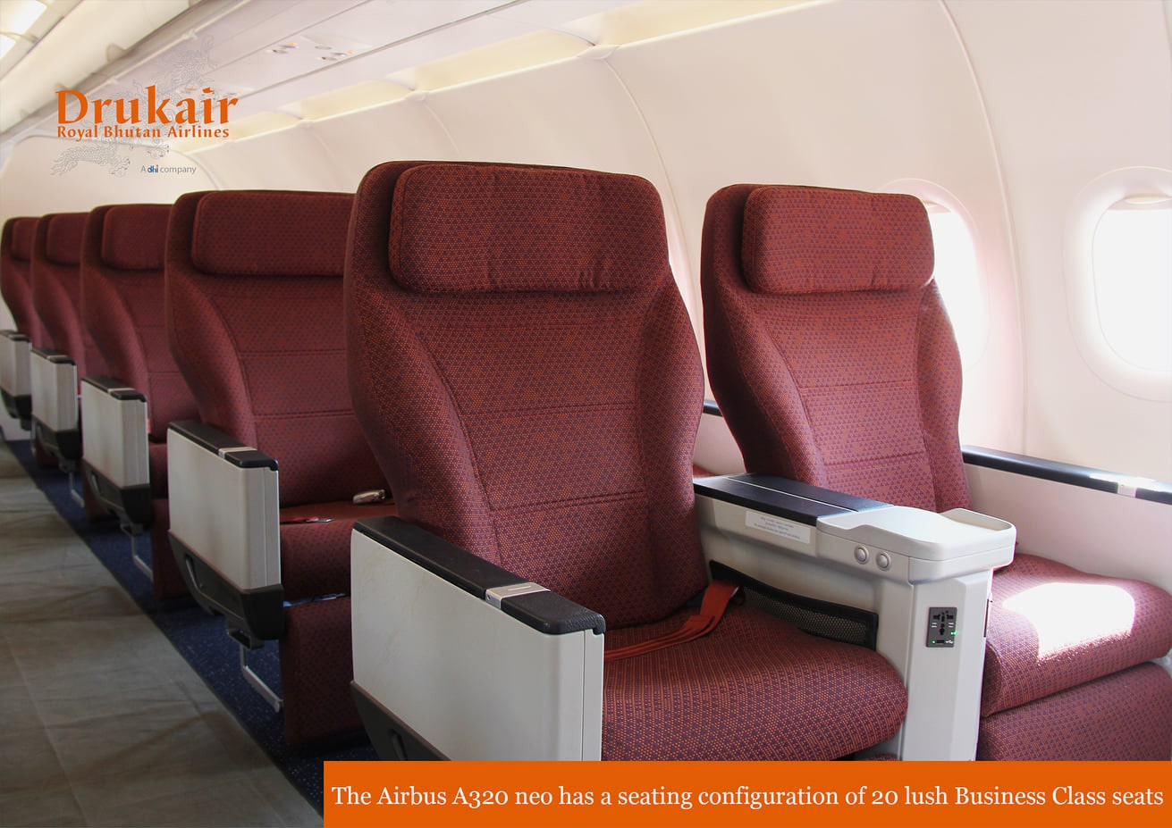Drukair bussiness seats